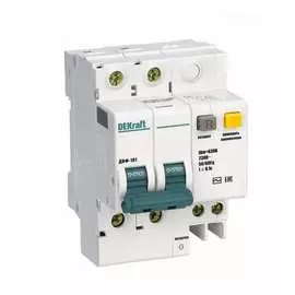 Дифференциальный автомат DEKraft ДИФ101-2Р-050А-100-C 15016DEK