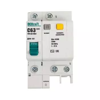 Дифференциальный автомат DEKraft ДИФ101 15208DEK