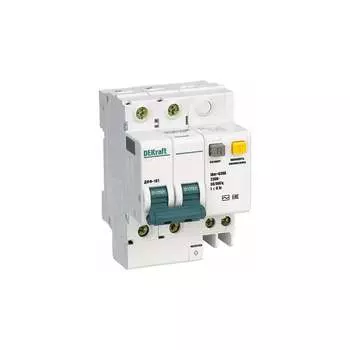 Дифференциальный автомат DEKraft ДИФ101-2Р-063А-030-C 15009DEK