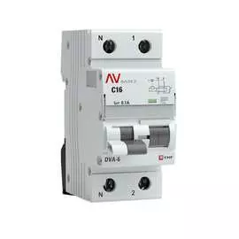 Дифференциальный автомат EKF DVA-6 AVERES rcbo6-1pn-16C-100-ac-av