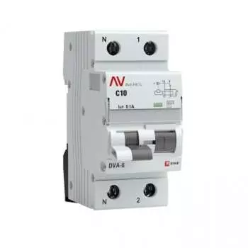 Дифференциальный автомат EKF DVA-6 AVERES rcbo6-1pn-10C-100-ac-av