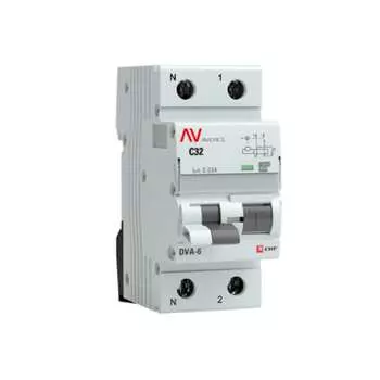 Дифференциальный автомат EKF AVERES DVA-6 rcbo6-1pn-32C-30-a-av