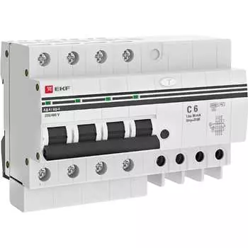 Дифференциальный автомат EKF АД-4 PROxima DA4-6-06-30-pro