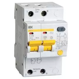 Дифференциальный автомат IEK АД12 MAD10-2-025-C-100