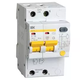 Дифференциальный автомат IEK АД12 MAD10-2-016-C-100