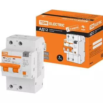 Дифференциальный автомат TDM ELECTRIC АД12 SQ0204-0110