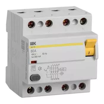 Дифференциальный выключатель IEK ВД1-63 MDV10-4-080-300