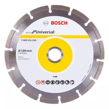 Диск алмазный eco universal (180х22.2 мм) bosch 2608615030
