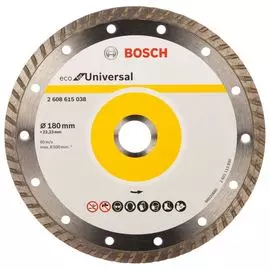 Диск алмазный eco universal turbo (180х22.2 мм) bosch 2608615038