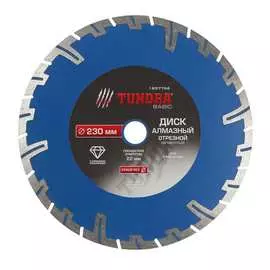 Отрезной сегментный алмазный диск TUNDRA