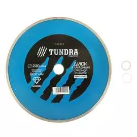 Отрезной сплошной алмазный диск TUNDRA