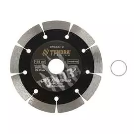 Диск алмазный отрезной pro (125х22 мм; повышенный ресурс; сегментный; сухой рез) tundra 2966612
