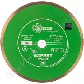 Сплошной отрезной алмазный диск TRIO-DIAMOND Эксперт Гранит hot press EG357
