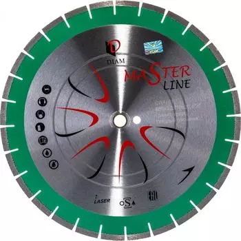 Сегментный алмазный диск Diam Гранит Master Line 000599