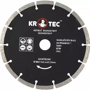 Диск алмазный сегментный KROTEC 3801004