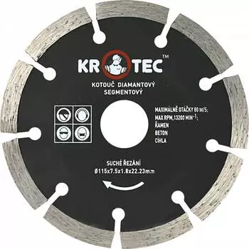 Диск алмазный сегментный KROTEC 3801001