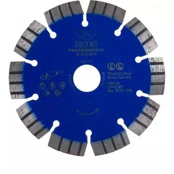 Сегментный алмазный диск по бетону KEOS Professional DBP02.125