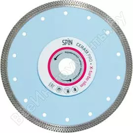 Диск алмазный сплошная кромка тонкий (200x10x25.4/22.23x1.6 мм; сухой рез) spin 412016