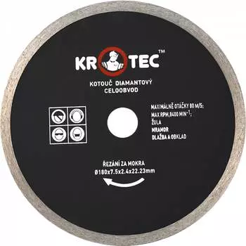 Диск алмазный сплошной KROTEC 3801009