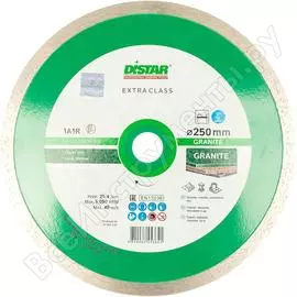 Диск алмазный сплошной по граниту granite (250х25.4 мм) distar 11120034019
