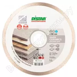 Диск алмазный сплошной по керамике hard ceramics (180х25.4 мм) distar 11120048014