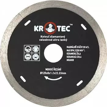 Диск алмазный сплошной ультратонкий KROTEC 5606033