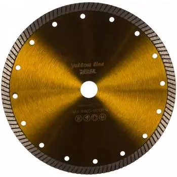 Турбо алмазный диск по бетону MESSER 230D-2.5T-10W-22.2 01-36-230