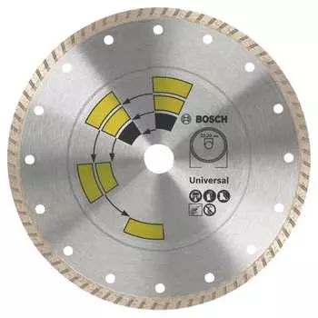Диск алмазный универсальный turbo (125х22.2 мм) bosch 2609256408