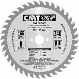 Диск для дерева: поперечно, фанера CMT 292.165.40H