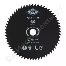 Диск для триммера DDE WOOD CUT 645-501