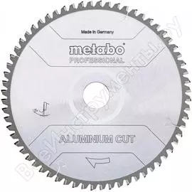 Диск пильный aluminium cut professional (305x30 мм; 84z; fz/tz 5neg) metabo 628448000