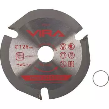 Диск пильный для УШМ по дереву VIRA 594227