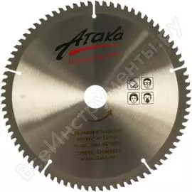 Пильный диск по алюминию и пластику АТАКА 8077890