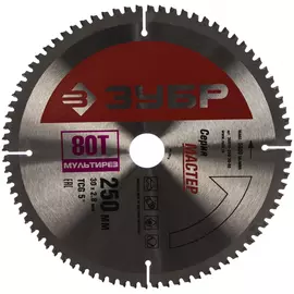 Пильный диск по алюминию, ламинату, пластику, ДСП ЗУБР