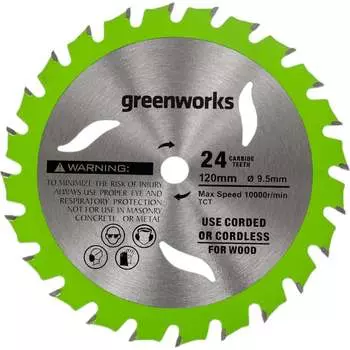 Диск пильный по дереву для циркулярной мини пилы GreenWorks 2952507