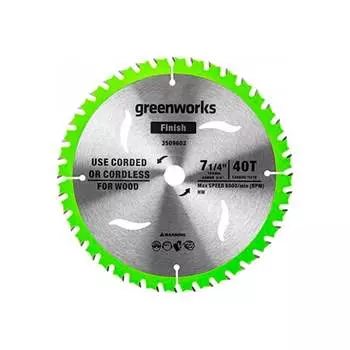 Диск пильный по дереву для циркулярной пилы GreenWorks 2943307