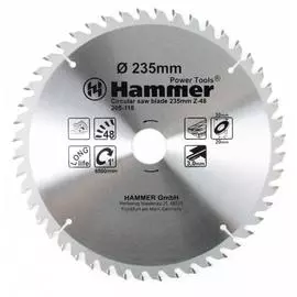 Диск пильный по дереву flex 205-118 csb wd (235х30/20 мм; z-48) hammer 30668