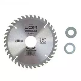 Диск пильный по дереву стандартный рез (150х30/20/16 мм; z40) lom 1857937