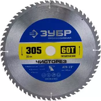 Диск пильный по дереву ЗУБР Чисторез 36905-305-30-60_z01