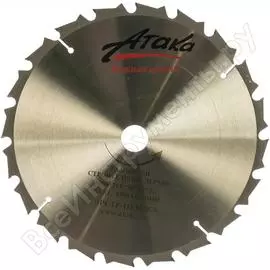 Пильный диск по газобетону, строительному дереву АТАКА 7088930