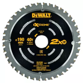 Диск пильный по террасной доске Dewalt