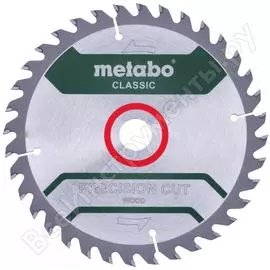 Диск пильный precision cut classic (160x20 мм; 36z; wz 10; блистер) metabo 628659000