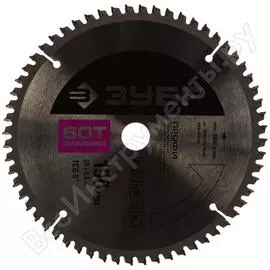 Диск пильный профи мультирез по алюминию, ламинату, пластику, дсп (190х20 мм; 60т) зубр 36853-190-20-60