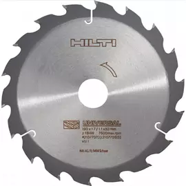 Диск scb wu (190x30 мм; z18) для циркулярной пилы hilti 2107708