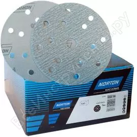 Диск шлифовальный a975 (100 шт; 150 мм; p220; 15 отверстий) norton 66254477884