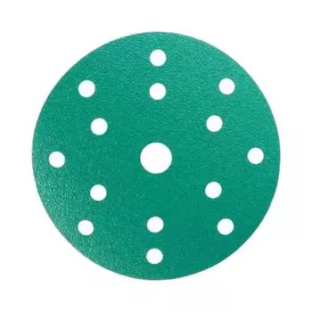 Диск шлифовальный Abraforce Green Film на пленочной основе 15 отверстий, 150 мм, Р320 181332