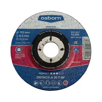 Диск шлифовальный по металлу DRONCO Perfect A30T 3116040100