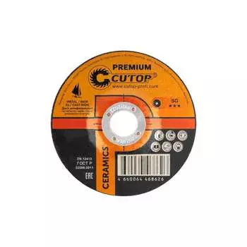 Диск шлифовальный по металлу, нержавеющей стали и чугуну CUTOP CERAMICS Premium 50-862