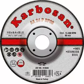 Диск шлифовальный по нержавеющей стали Karbosan INOX KAR-910680