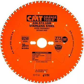 Диск (сухой рез: нержавеющая сталь, пруток) CMT 226.572.10M